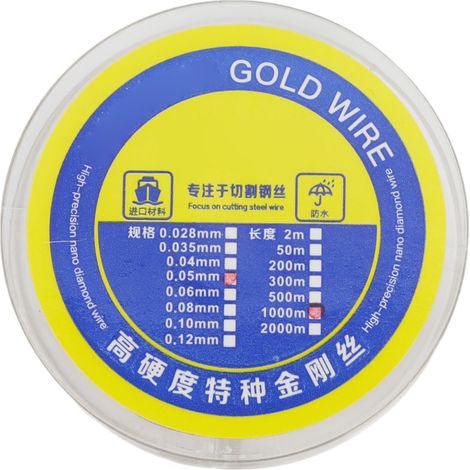 Trenndraht aus Wolframlegierungsstahl für LCD-Bildschirme, scharfer Schneiddraht für schnelles und sauberes Schneiden, 0,05 mm, 1000 m (1/5)