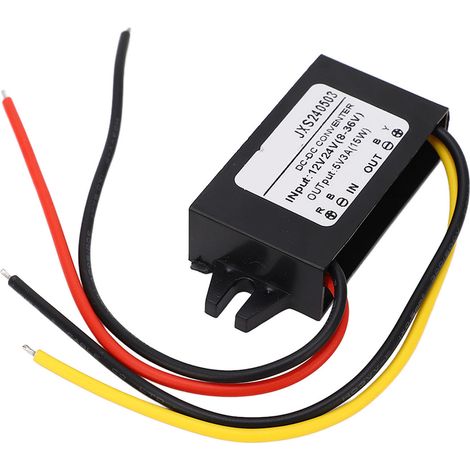 Module abaisseur CC haute efficacité, convertisseur de tension 12 V/24 V vers 5 V, 3 A, étanche IP67 (1/5)