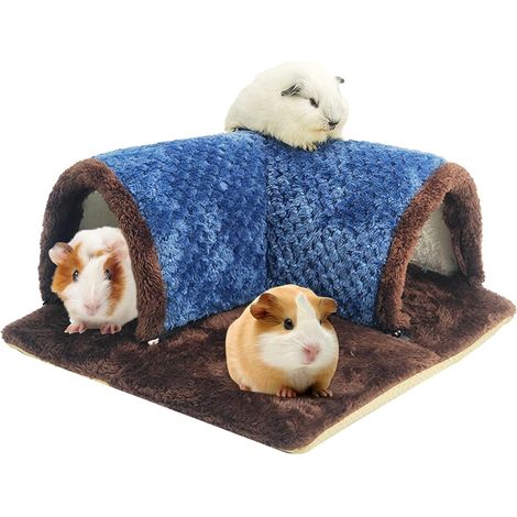 Removable Guinea Pig Tunnel Hideout Rabbit Hideout Guinea Pig Toys for Small Animals Tunnels and Hideouts for Rat Cage Rabbit Chinchilla Ferret Hamster Rat Hedgehog (1/5)