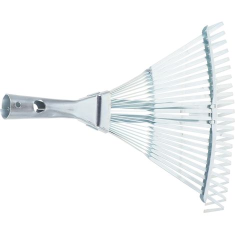 Ancinho De Metal Ajustável De 40 Cm Para Limpeza De Gramados, Com Cabo Dobrável. (1/5)