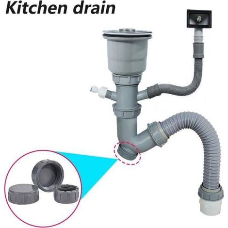 2pcs bouchons PVC – 40mm avec joint torique – Étanche et robuste – pour tuyauterie, traitement de l'eau et construction (1/4)