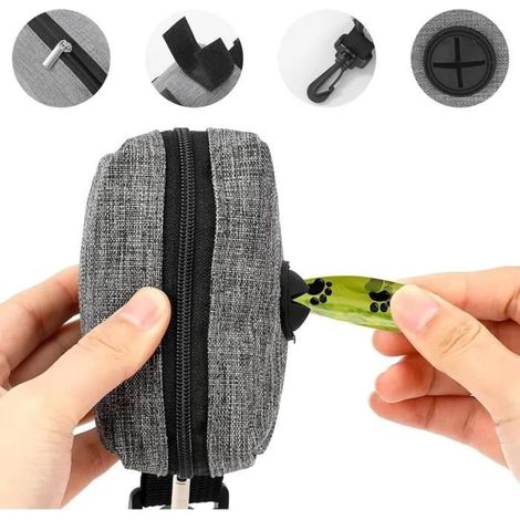 Distributeur de Sacs à Crottes - Non spécifié - 1 Pièce - Portable - Avec Mousqueton - Idéal pour Promenades (1/4)