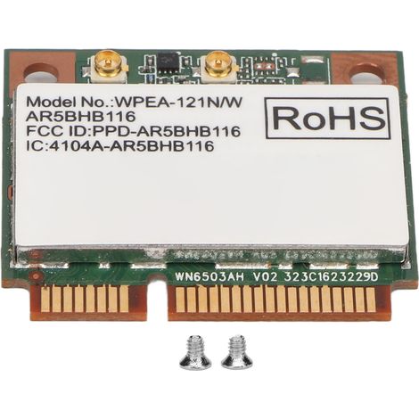 Carte WiFi Mini PCIe AR9382 300Mbps Double Bande 2.4/5GHz Plug & Play Compatible Windows 7 à 10 (1/5)