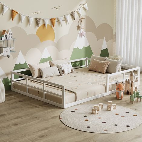 Letto per bambini Minno, Bianco, 205 x 145 cm senza materasso, Vitalispa (1/5)