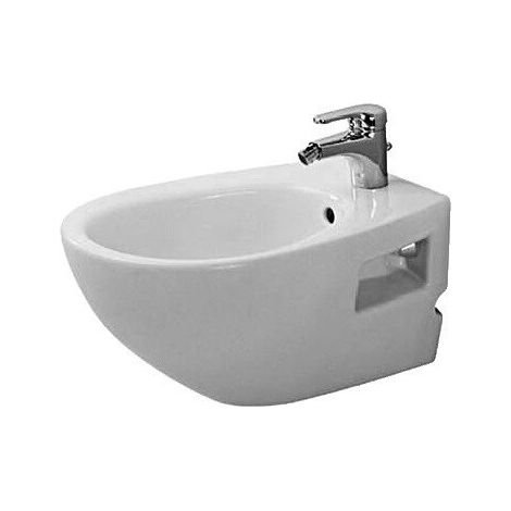 DURAPLUS COLOMBA bidet sospeso con piattaforma per rubinetteria troppopieno 360x575mm 1 foro rubinetteria ba-beige