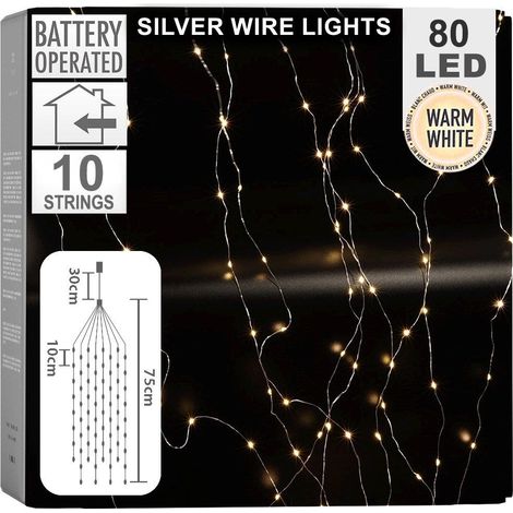 Guirlande lumineuse pour sapin de Noël 80 LED, 75 cm (1/5)