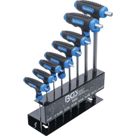 Juego de llaves hexagonales BGS 8 piezas metal acero cromo vanadio