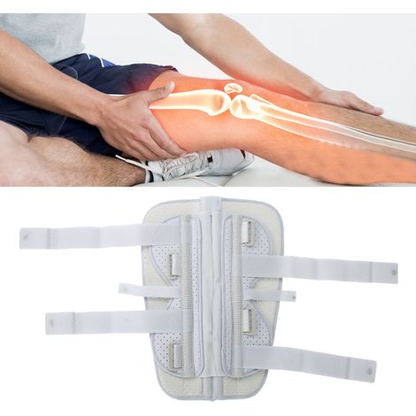 Orthèse de Genou Réglable pour Stabilisation Post-Opératoire et Soutien de Cheville
