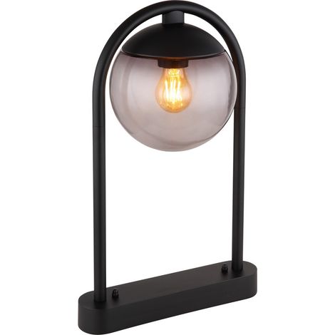 Globo - lámpara de pie - Michael - negro - metal - Ø 32cm - E27 - (1/5)