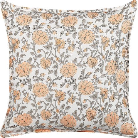 Dekokissen MEADIA 45 x 45 cm Baumwolle Bunt Blumenmuster (1/5)