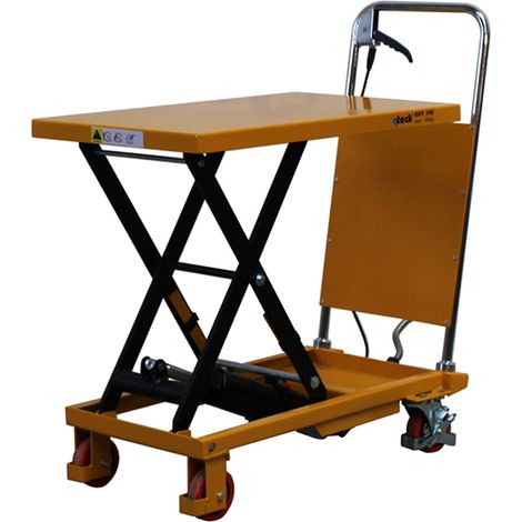 qteck Scherenhubtische SHT-Serie PU/Single mit Plattform 740x450mm und 150kg Hubkraft