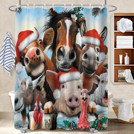Rideau douche polyester 180x180 stylé voile de douche pour nouvelle déco pour la rentrée (1/5)