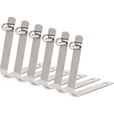 Clips à ressort pour pagaie de Kayak, 6 pièces, poteau de tente, bouton-poussoir, Clip à pression, goupille de Tube de verrouillage (1/5)