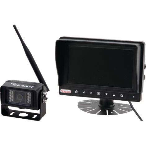 Video-Set: 7-Zoll-Monitor, Funksystem, 1 Kamera mit 12/24-V-Kabeln (1/2)