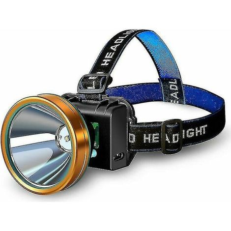 XHP90 mit 500.000 Lumen. Die leistungsstärkste Stirnlampe. USB-Stirnlampe.