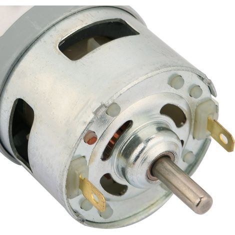 775 Motor, Hochleistungs- und drehmomentstarker 50W Doppelwellen-Gleichstrommotor, Motor für elektrische Schleifmaschinen/Bohrfutter, 12V/24V. (1/5)