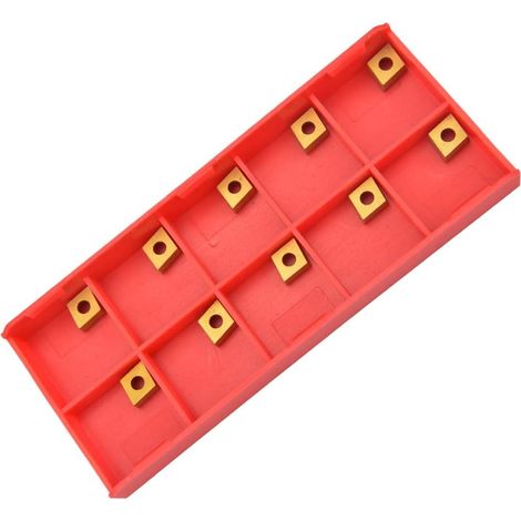 10 PCS Inserto de carburo Torneado Inserto de carburo Herramienta de torneado 10 × 10 × 2,5 mm (1/4)