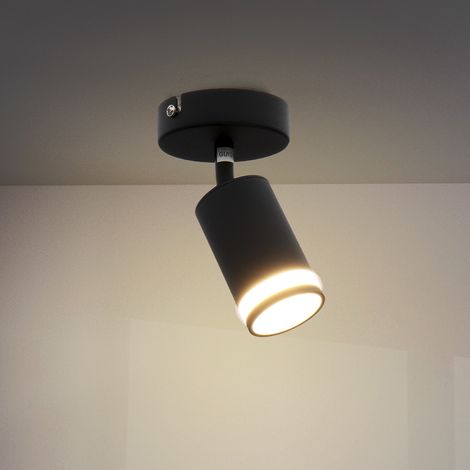 IluminaShop - Lampara de Techo Serie Black Alamos 1 Focos GU10 IP20 (1/3)