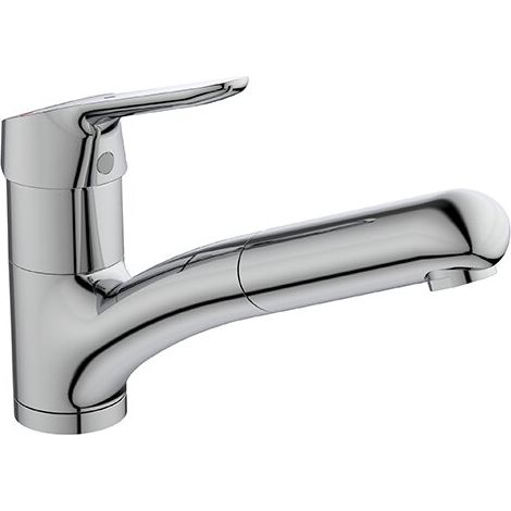 Ideal Standard Küchenarmatur Ceraflex mit herausziehbarer Handbrause chrom BC143AA (1/3)