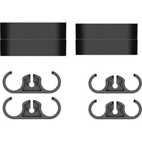 Peignes de fixation pour tuyaux de refroidissement liquide de PC, noirs (1/5)
