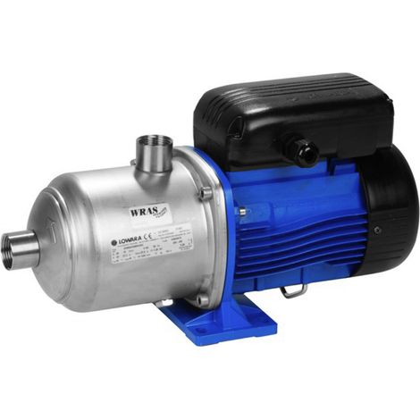 ELETTROPOMPA CENTRIFUGA MULTIGIRANTE IN ACCIAIO MONOFASE MODELLO 3HM - HP 1,2 KW 0,95 230 V - GIRANTE NORYL - LOW