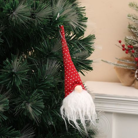 Christmas decorations, knitted hats, forest elder home ornaments, Christmas tree dolls, Christmas accessories