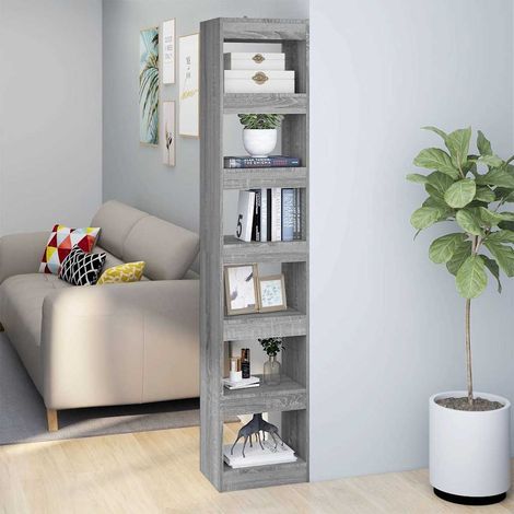 vidaXL Estantería/divisor de espacios gris Sonoma 40x30x198 cm (1/5)