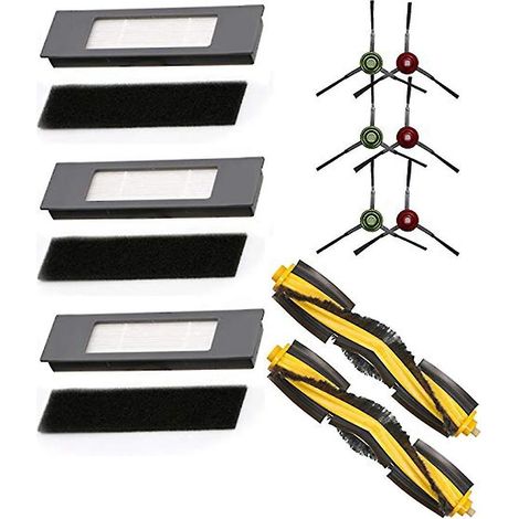 1 Set Rollen-Seitenbürsten-Schwammfilter-Set für Ecovacs Deebot Ozmo 950 (1/4)