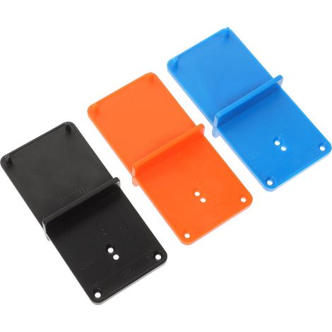 Gabarit de Perçage pour Charnière de Porte, Lot de 3, Abs  Positionnement Précis, pour Projets de Menuiserie, Gabarit de Perçage pour Armoire (1/5)