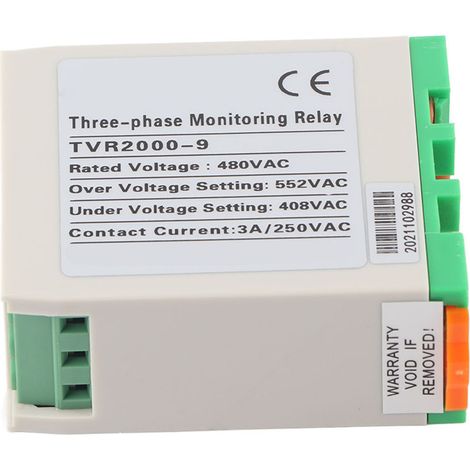 Relais de surveillance tension triphasé protection de circuit sous-tension protecteur de séquence de phase (1/5)