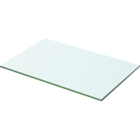 Panneau pour étagère verre transparent 50 x 25 cm (1/2)