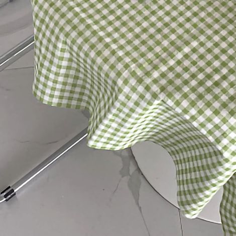 Checkered Tablecloth, Linen and Cotton Tablecloth, Decorative Fabric with Non-Slip Design, for Home, Office, Meals, Parties (1/5)