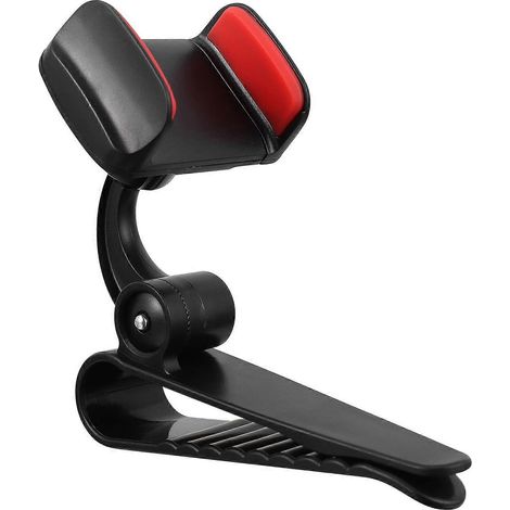 Support de téléphone portable multifonctionnel pour voiture, avec pare-soleil et support GPS intégré.-Red (1/3)