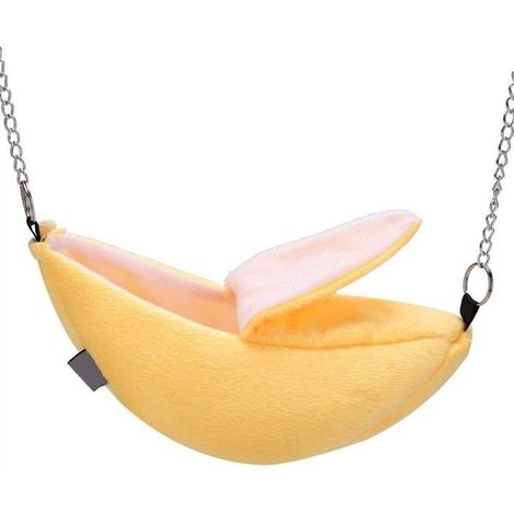 Hamac suspendu pour hamster en forme de banane, lit superposé, maison pour petit animal, jouet pour dormir, nid pour petit animal (1/5)