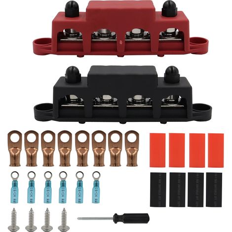 Boîte de jeu de barres pour yacht et camping-car, boulon M10, 48 V, 250 A, jeu de barres