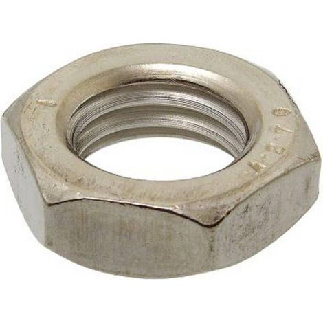 100 Ecrous Bas Hexagonaux Pas à Gauche M6 mm - DIN 439 - Inox A2 - D-Work