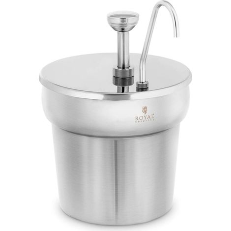 Dispensador de salsa de acero inoxidable 6,6 litros profesional 140004256 (1/5)
