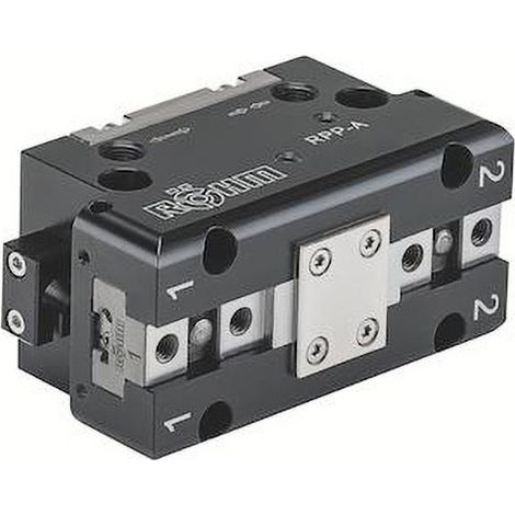 Röhm  RPP-A  64-1/GA,  Pinza  paralela, gran  carrera de  la mordaza,  seguridad de  fuerza de  agarre con  sujeción externa  - 436765 (1/3)