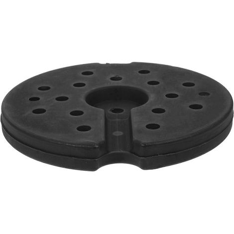 Socle de lampe de table en caoutchouc de rechange. Châssis robuste pour lampadaire, assurant une stabilité accrue. Contrepoids anticorrosion pour lampe de bureau. Noir. (1/5)
