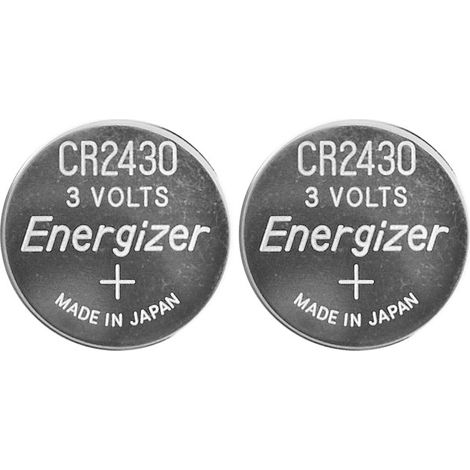Energizer 637991 Size CR2430 Lithium Coin Cell (Pack of 2) (1/2)