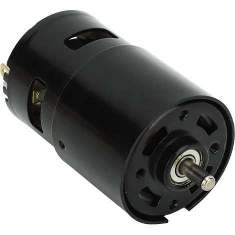 Moteur CC à torsion élevée 12 000 tr/min, arbre rond, bobine en cuivre rouge, pour ventilateur, 12 V