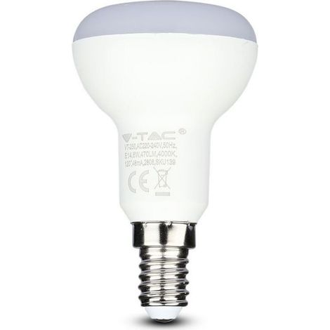 V-TAC PRO VT-250 Lampadina LED con Chip Samsung E14 6W R50 Bianco naturale - 4000K (1/5)