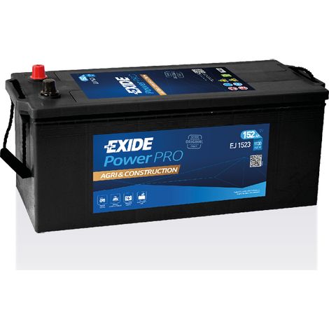 BATTERIE EXIDE CV RANGE D04 12V 152AH 1130A 513X189X223 +G EJ1523 (1/2)