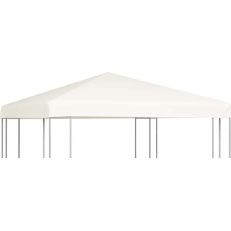 vidaXL Gazebo Top Cover 310 g/m² 3x3 m Cream White