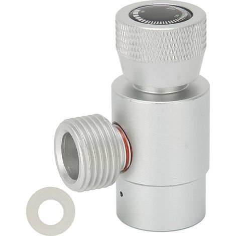 Ortviai Adaptateur de Recharge CO2 pour Sodastream – Raccord ASA Argent en Alliage d’Aluminium, CGA320/TR21-4 (1/5)