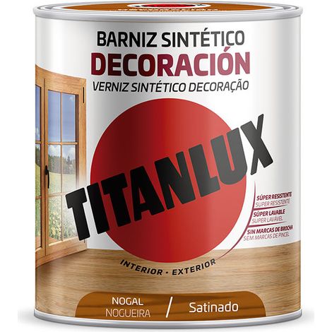 Vernis synthétique décor satiné noyer 750 ml titanlux m11100334 (1/2)