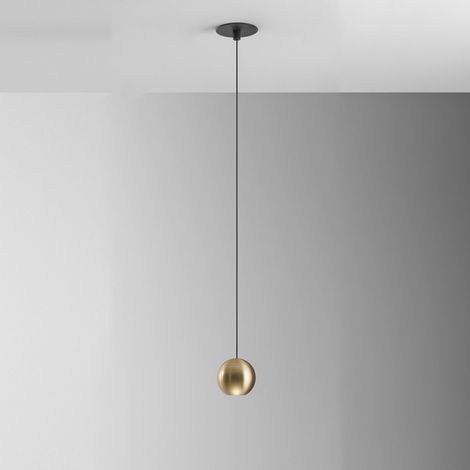 Lampada a Sospensione Guya S/I Singola ad Incasso 8,5W LED 3000K 410lm 36° Oro Satinato - Gealuce (Versione Ad Incasso) (1/2)