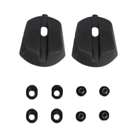 Coussinets de talon de rechange pour chaussures de vélo de route RC901 RC902 RC903, accessoires de réparation ABS, protection contre l'usure arrière, taille S/M/L, convient pour 36-48, noir (2 pièces) (1/5)
