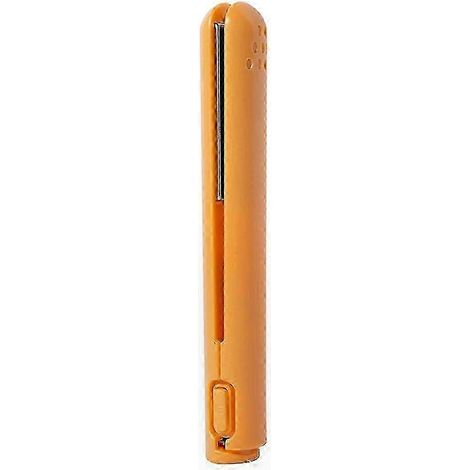 Mini styler 2 en 1, utilisable pour boucler et lisser, pour des résultats dignes d'un salon de coiffure. Orange. (1/5)