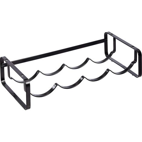 Range bouteilles empilable pour table, Noir, 9.6P x 41.5l x 20.4H centimètres (1/5)
